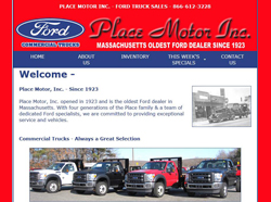 place motor ford truck sales webster mass